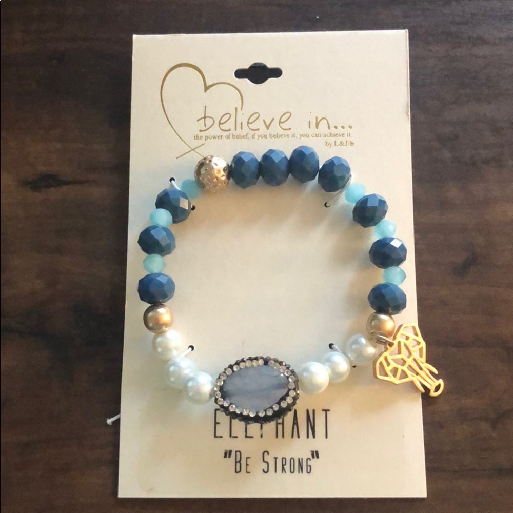Elephant “Be Strong” bracelet